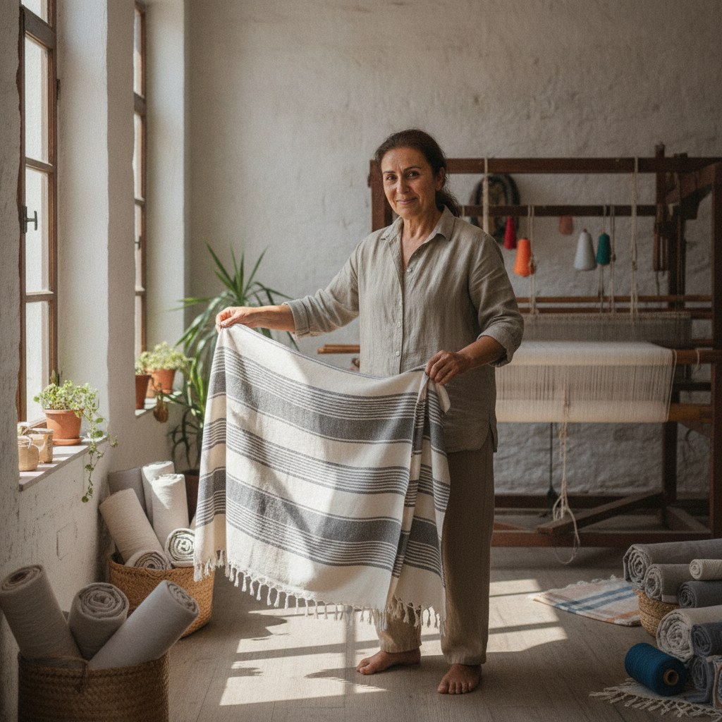 Renk ve nakış sorumlusu Elif Naz Tuncer